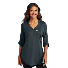 Port Authority® Ladies City Stretch ¾-Sleeve Tunic Shirt