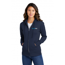 Port & Company® Ladies' Core Fleece Full-Zip Hooded Sweatshirt